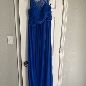 David’s Bridal Horizon Blue bridesmaid dress